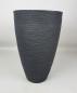 Preview: Pflanzkübel Rillentopf anthrazit 28x43cm rund