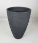Preview: Pflanzkübel Rillentopf anthrazit 28x43cm rund