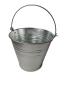 Preview: Zinkeimer 12 Liter verzinkt mit Metallgriff Ascheeimer
