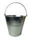 Preview: Zinkeimer 12 Liter verzinkt mit Metallgriff Ascheeimer