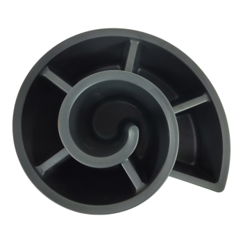 Pflanzkübel Kräuterspirale Kräuterschnecke anthrazit Kunststoff 52x43x34 cm