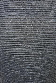 Preview: Pflanzkübel Rillentopf anthrazit 28x43cm rund