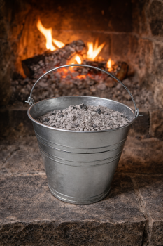 Preview: Zinkeimer 12 Liter verzinkt mit Metallgriff Ascheeimer