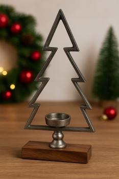 Preview: Teelichthalter Tannenbaum 33 cm