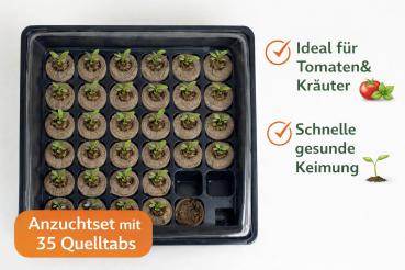 Preview: Anzuchtset mit 35 Quelltabs