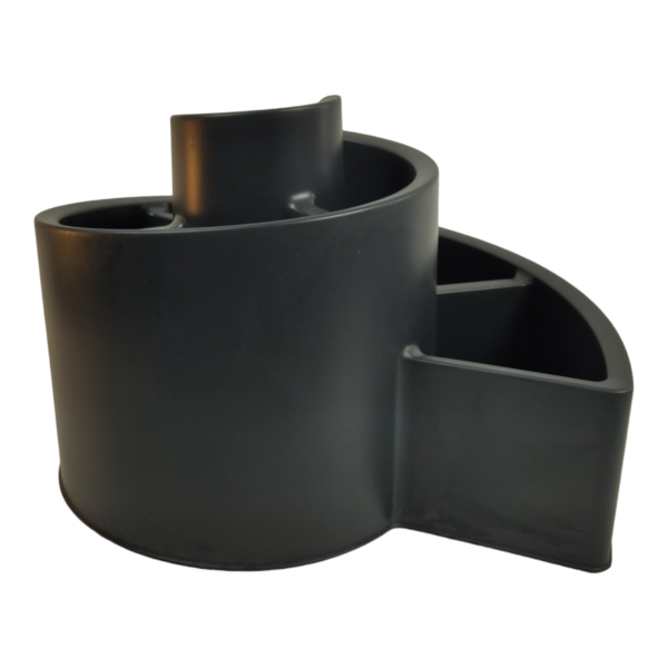 Pflanzkübel Kräuterspirale Kräuterschnecke anthrazit Kunststoff 52x43x34 cm