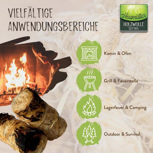 Premium Grillanzünder Kaminanzünder Anzünder Anzündhilfe 1kg